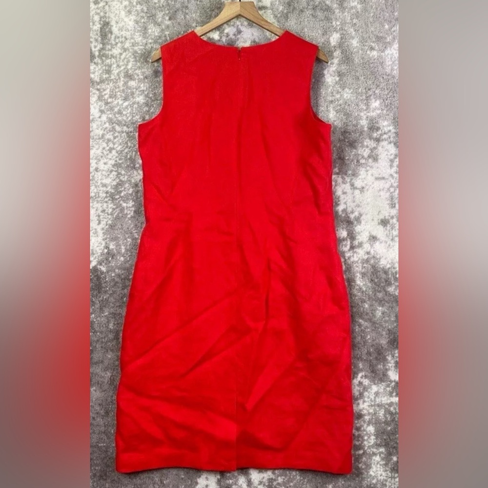NWT- Talbots Irish Linen Red Dress - Picture 2 of 3